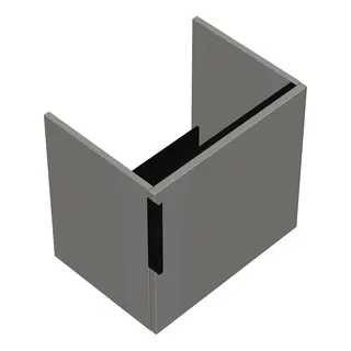 sanibel-Waschtisch-Unterbau 2.0 FLEX WWME050R 500mm breit Tür rechts Weiß Glänzend