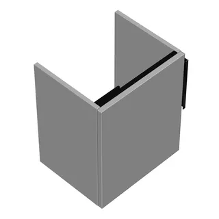 sanibel-Waschtisch-Unterbau 2.0 FLEX WWME040L 400mm breit Tür links Weiß Matt