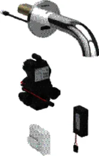 GE Waschtischarmatur Piave, Wandmontage mit UP-Funktion Batt. L 22cm o. Mischer