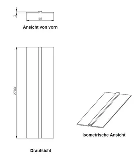 SD Trennprofil für Stoßfugen 2700 mm, Nr. 42315 – Bild 2