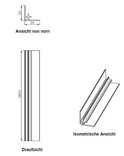 SD Eckprofil innen matt 2800 mm, Nr. 42332 – Bild 2