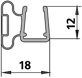 Kermi 1650 1x Magnetleiste Länge: 2000 mm – Bild 2