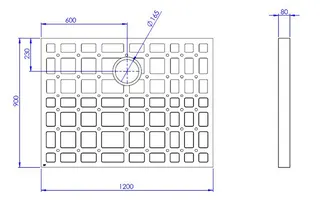 SD U-BauEL für Plan Plus QuadroU 1200x900x80 mm – Bild 2