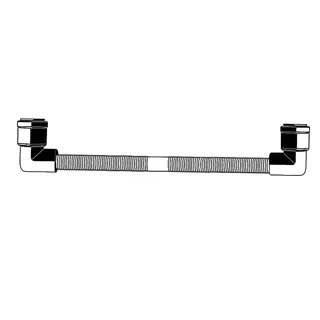 aquatherm black Anschlussrohr 75cm Winkel steck/steck