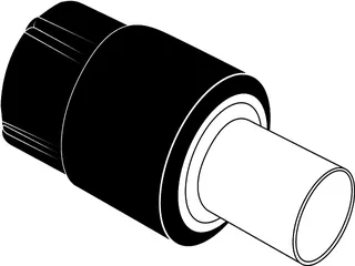 aquatherm black Ü-Stck 16mm x 15mm Cu-Pressfitting – Bild 2