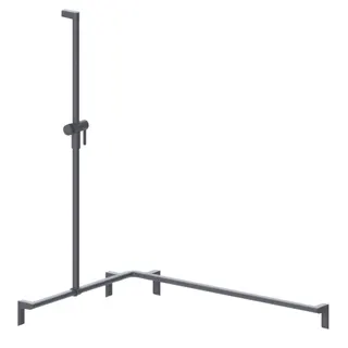 Normbau Cavere Care Duschhandlauf 7486105 Anthrazit-Metallic – Bild 2