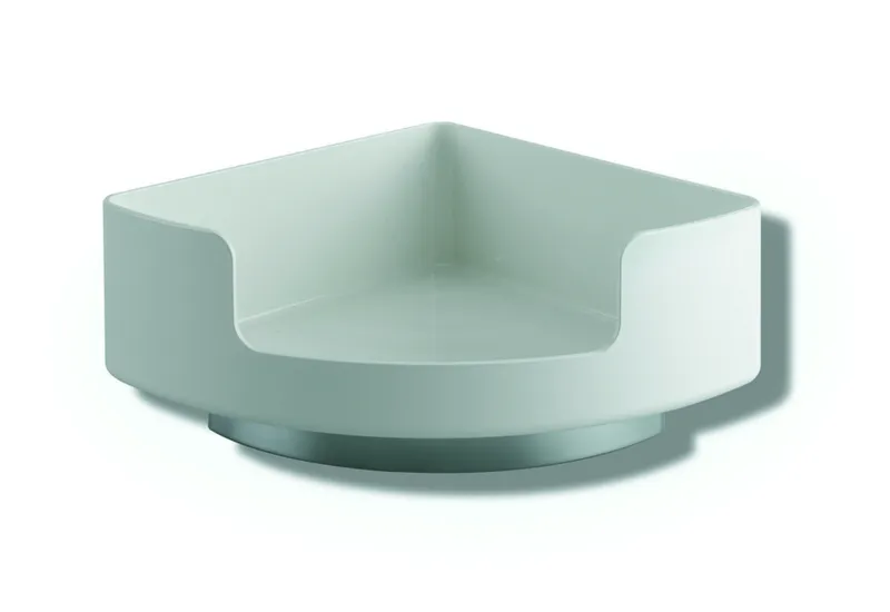 HEWI Eckablage Wandmontage, Halter chrom reinweiß