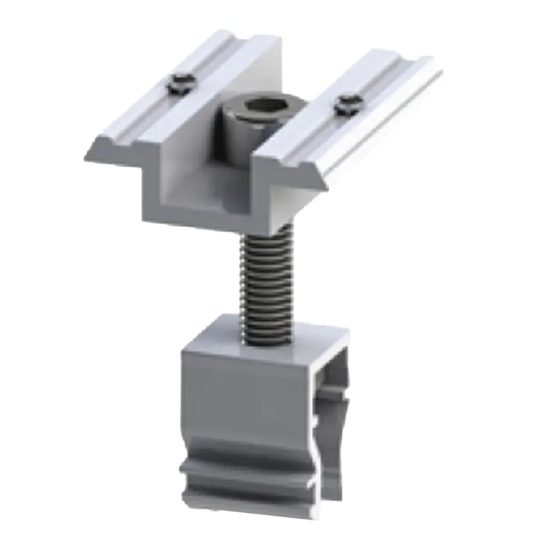 SK AluFix Mittelklemme PV silber