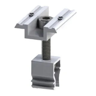 SK AluFix Mittelklemme PV silber