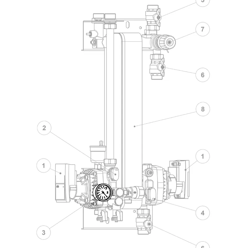 SK SL Manometer 10 bar G1/4 rad. GSS