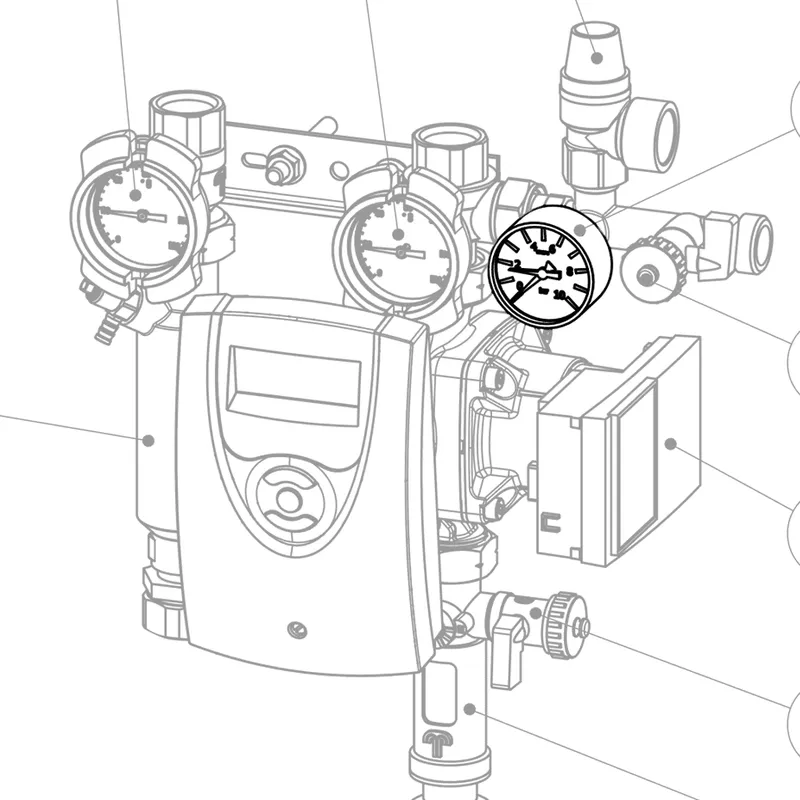 SK Anzeigenmanometer für SST