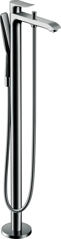 Hansgrohe Wannenmischer Metris Fertigset zur Bodenmontage chrom
