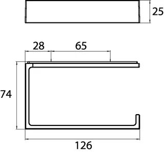 Emco Papierhalter liaison 00102 ohne Deckel chr – Bild 2