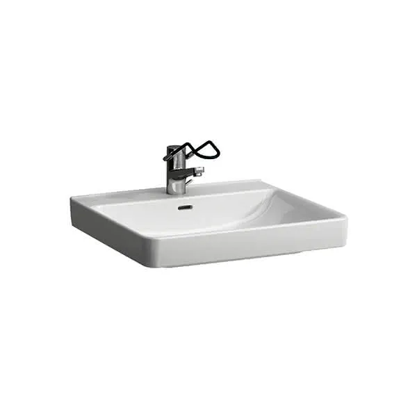 Laufen Waschtisch barr-frei PRO LIBERTY 550x600x190 1 Hahnloch mit Überlauf weiß