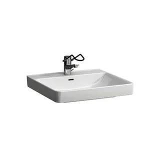 Laufen Waschtisch barr-frei PRO LIBERTY 550x600x190 1 Hahnloch mit Überlauf weiß