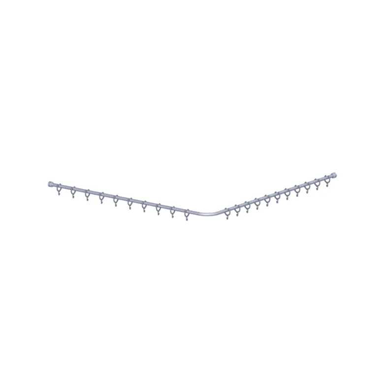 Normbau Cavere Care Duschvorhangstange 7382120 Weiß