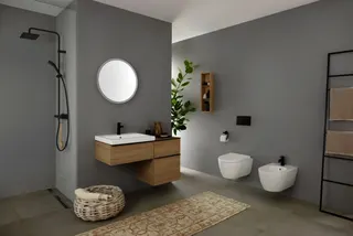 Geberit iCon Wand-WC-Tiefspüler, geschl. Form Rimfree, mit WC-Sitz, weiß – Bild 3