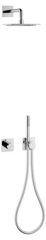 Keuco Brause-Set 8 IXMO Sets 59602, THM, 2 Verbraucher, eckig, verchromt