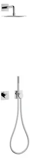 Keuco Brause-Set 8 IXMO Sets 59602, THM, 2 Verbraucher, eckig, verchromt