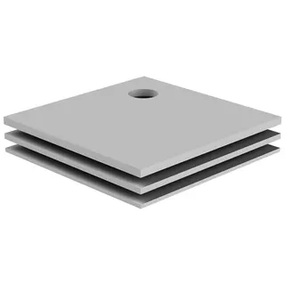 sanibel-HDPS-Unterbauelement A20 3-tlg. zu PLAN A19 900x900x20/30/40mm