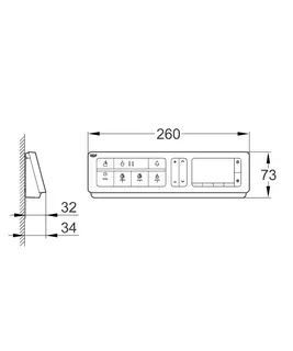 GROHE Fernbedienung 14926_1 mit Wandhalter für GROHE Sensia Arena – Bild 5