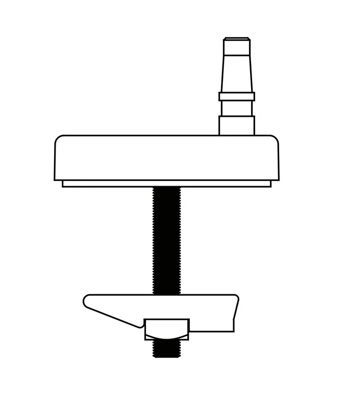 pagette Steckbefestigung Edelstahl, f. S 3