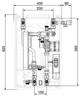 comfort-Frischwasserstation Regumaq X-25 mit HE-Pumpe+Wärmeübertr. vollversiegelt – Bild 2