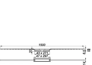 Duschrinne CeraFloor Individual messing matt, 800-1500 mm – Bild 3