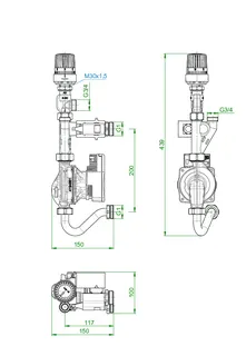 OVENTROP-Vorlauftemperatur-Regelmodul für FBH für "Regudis W-HTE" – Bild 4