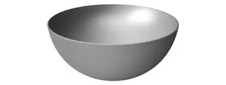 Aufsatzbecken D:340 x H:140mm more4YOU Material: VetroFreddo weiß-matt