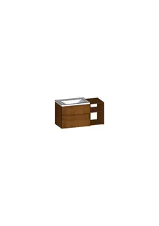 Modulmöbel m. 2 offene Regale trend4YOU, B:400xH:600xT:435mm, S-Eiche