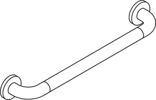 HEWI Haltegriff Ser 801, AM:500mm, antimikrobielle Ausrüstung signalweiß – Bild 4
