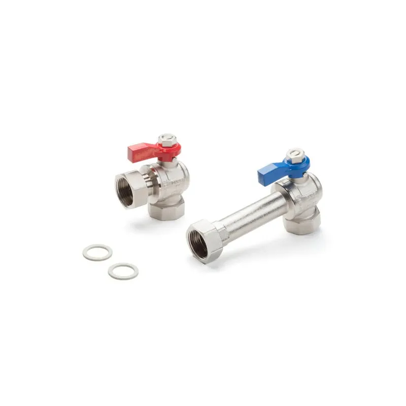 REHAU Eckkugelhahn-Set G1 für HKV/HKV-D/HLV Edelstahl