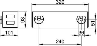 KE Seifenkorb, 320x93x90mm design4YOU, weiß – Bild 2