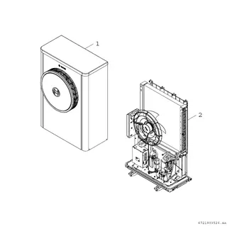BOSCH Luftwärmepumpe CS7400i AW 5 OR-S Außeneinheit Monoblock-WP – Bild 2