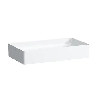 Laufen Waschtisch-Schale LIVING Saphirkeramik 340x600x110 ohne Hahnloch ohne Überlauf weiß matt