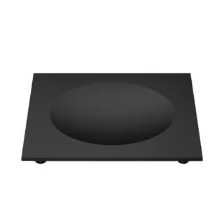 Decor Walther Duschwanne 351 Ablageschale schwarz matt, quadratisch
