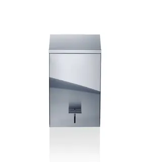 Decor Walther TE 70 Pedaleimer mit Softclose, Edelstahl verchromt