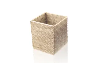 Decor Walther BASKET QK Papierkorb quadratisch, Rattan hell