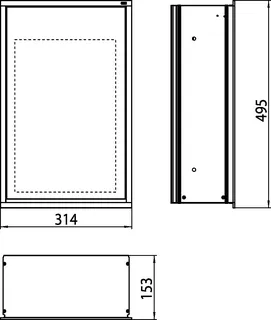 Emco Abfallsammler-Modul asis 300 27830 Unterputz 495 mm chr/optiwhite – Bild 2