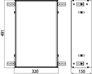 Emco Einbaurahmen asis 300 00031 für Module m. 495 mm Höhe – Bild 2