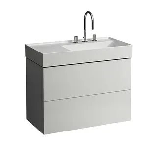 LF WTU K-LAUFEN 600x880x450 2 Schubl Push/Pull f.WT H810339 weiß matt