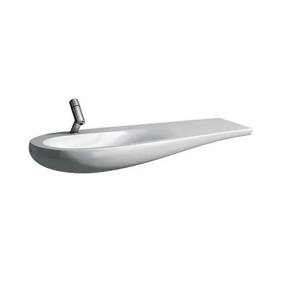 Laufen Waschtisch ALESSI 500x1200x165 Ablage rechts 1 Hahnloch mit Überlauf LCC Weiß