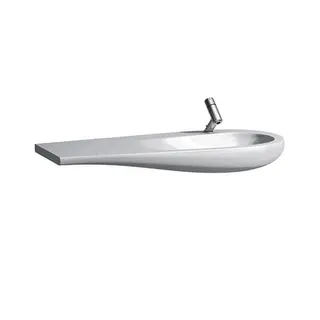 Laufen Waschtisch ALESSI 500x1200x165 Ablage links 1 Hahnloch mit Überlauf LCC Weiß