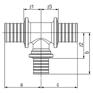 REHAU T-Stück SDR 11 LX 40 - 32 - 40 – Bild 2