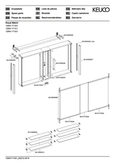 Keuco Spiegelschrank Royal Match 12804, silber-eloxiert, 1200 x 700 x 160 mm – Bild 3
