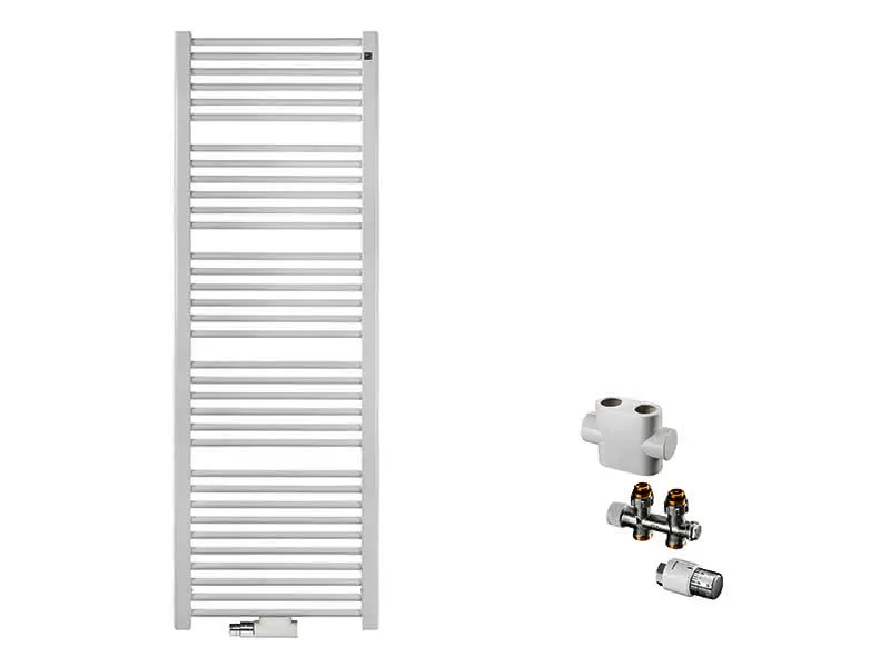 sanibel-QuickSet Badheizkörper S2 A20 gerade BH 1200mm BL 450mm Durchgang weiß
