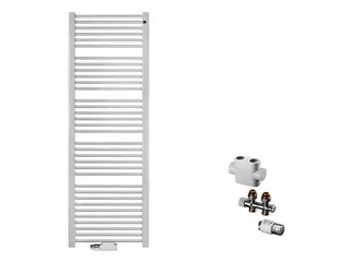 sanibel-QuickSet Badheizkörper S2 A20 gerade BH 1200mm BL 450mm Durchgang weiß