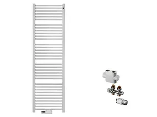 sanibel-QuickSet Badheizkörper S2 A20 gerade BH 1800mm BL 450mm Durchgang weiß