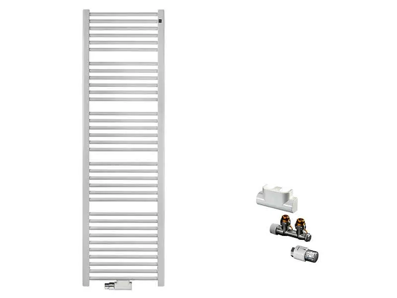 sanibel-QuickSet Badheizkörper S2 A20 gerade BH 1800mm BL 450mm Eckform weiß